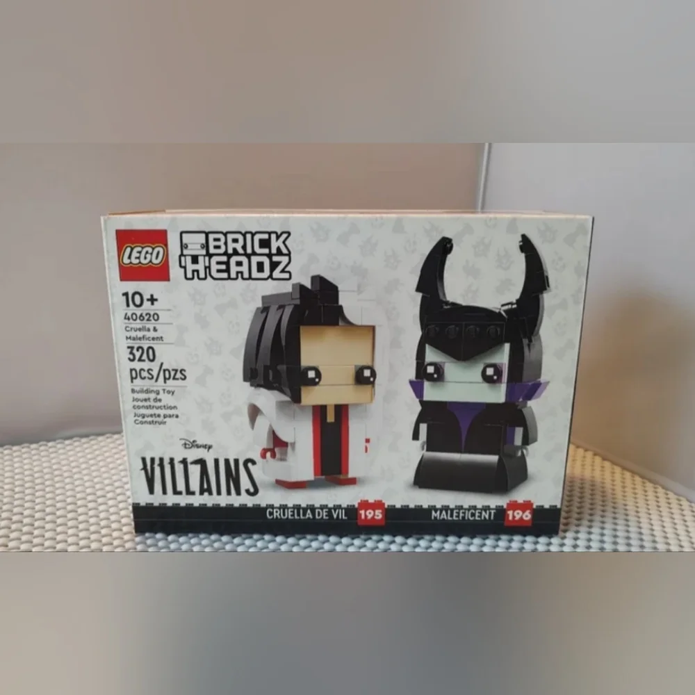 Lego Brick Headz 40620 Cruella & Maleficent Disney Villains NWT Building Toy
